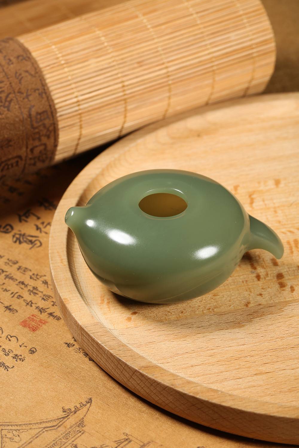 文房四宝，东北河磨料，娟柔素美，雅物增香和田玉鉴定保养知识大全-藏