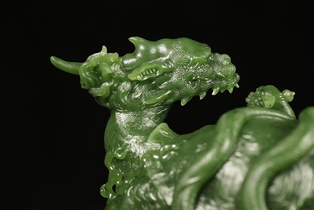 中国 玉石白玉彫刻 蓮刻 水孟 筆洗 M R7508