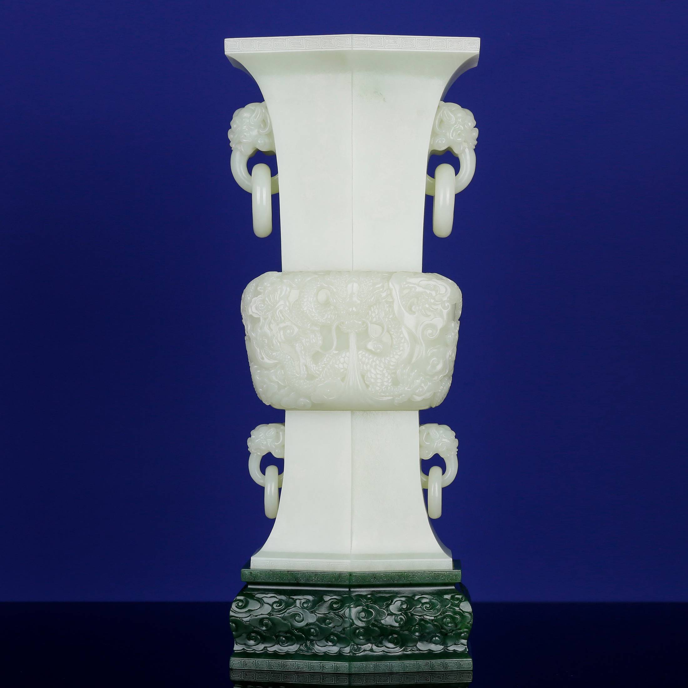 结缘赏丨藏玉标王《九龙花觚》和田玉鉴定保养知识大全-藏玉网- 藏玉