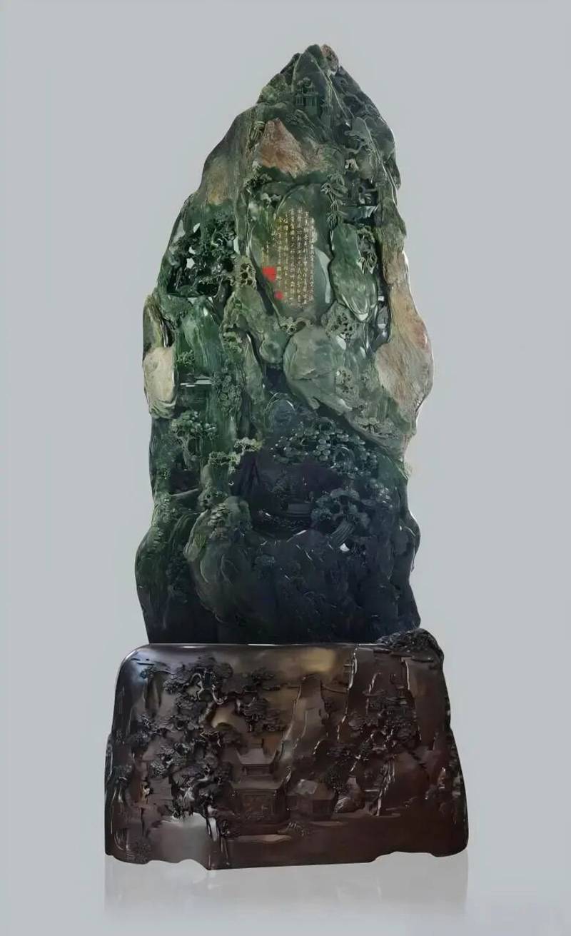 中国 美術 玉石 和田玉 石彫 翡翠 古玩 置物 文鎮 虎 辟邪 箱付 文鎮