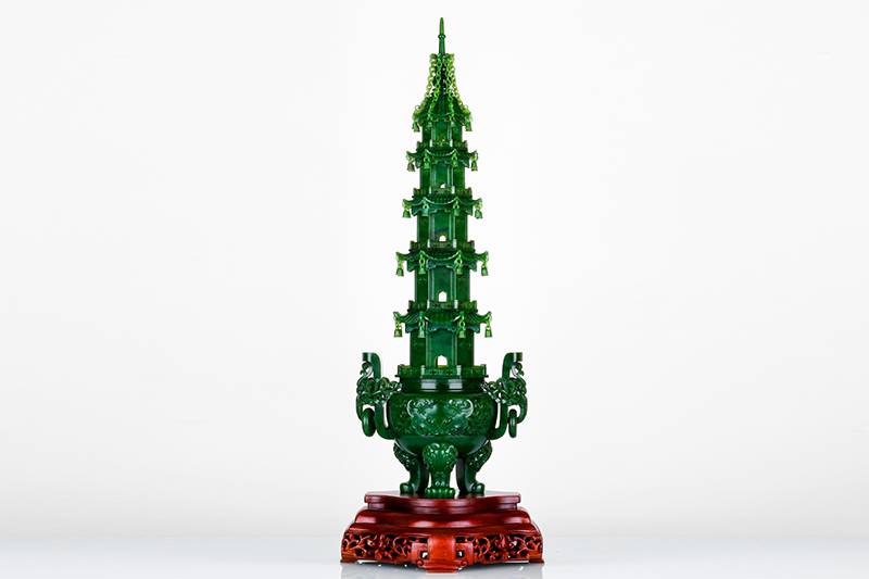 结缘赏丨藏玉标王《碧玉宝塔炉》
