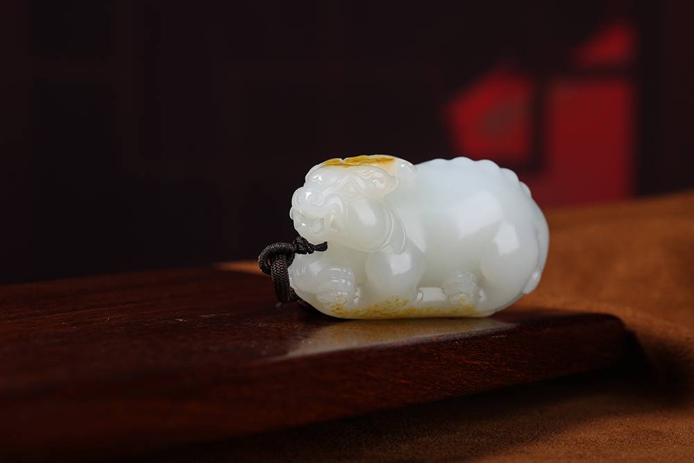 臻品丨貔貅呈瑞，把件，新疆和田籽料，邀您共赏